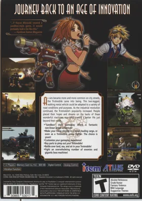 Steambot Chronicles box cover back